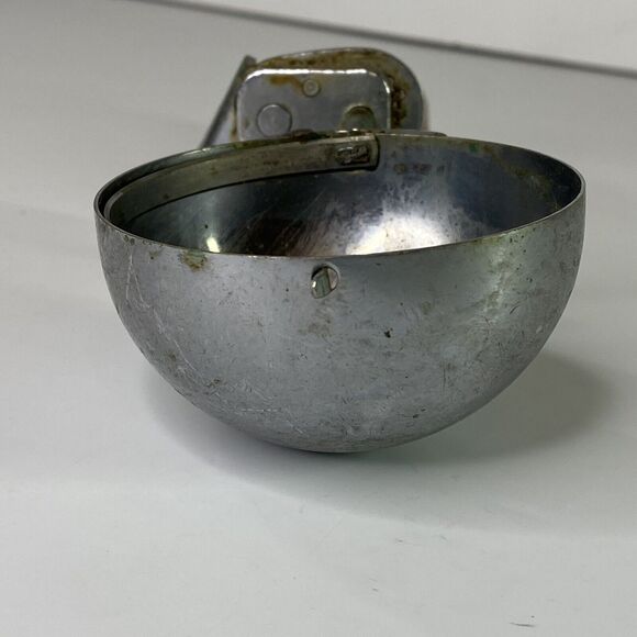 Vtg Medco NYC Ice Cream Scoop Wooden Handle Mechanical Metal Gears Works Size 8? - Picture 6 of 12